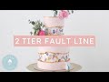 2 Tier Fault Line Cake with Edible Paper! | Georgia's Cakes