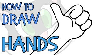 How To Draw Hands (EASY tutorial) - Draw Cartoons!