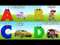ABC Song Phonics, Transportation Song, ABC Song, Alphabet Educational Song A to Z for kids