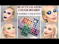 ALIEXPRESS BEAUTY GLAZED COLOR BOARD PALETTE REVIEW, SWATCHES, TUTORIAL