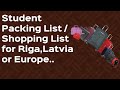 Indian Students Packing List For Latvia