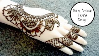 Easy Arabian Henna Mehndi Design Tutorial For Beginners | HennaAndNailArt screenshot 1