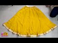 3 मीटर से भी कम कपडे में बनाएं फुल घेर लहंगा || Full Gher Lehenga Cutting and Stitching in Hindi