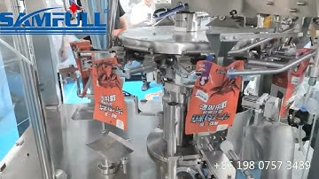 Samfull automatic dried beef cube premade pouch packaging machine for beef jerky biltong