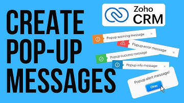 Create Pop-Up Messages in Zoho CRM
