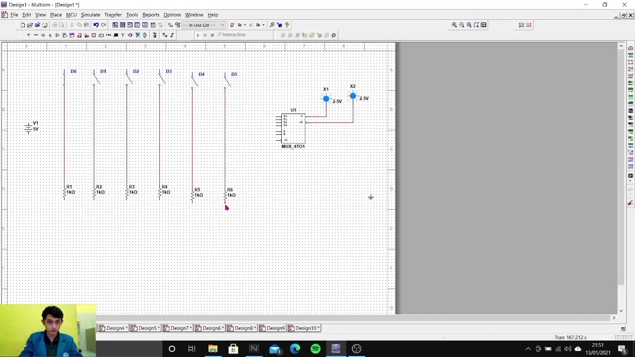 Simulasi Multiplexer menggunakan Multisim - YouTube