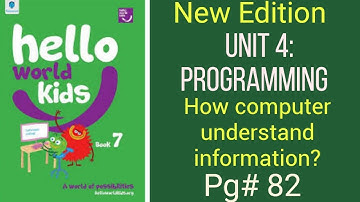 Programming Unit 4 Hello World Kids class 7 page 82-85
