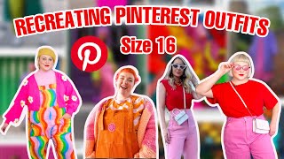Recreating Colorful Pinterest Outfits on a Size 16/18