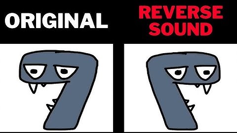 Number Lore but Reverse Sound || Strange Sounds || Numbers lore || math lore