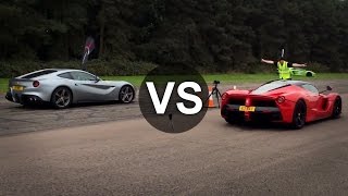 Ferrari laferrari vs f12 berlinetta drag race video! this was filmed
at the vmax event in uk. which one do you prefer: f12? ...