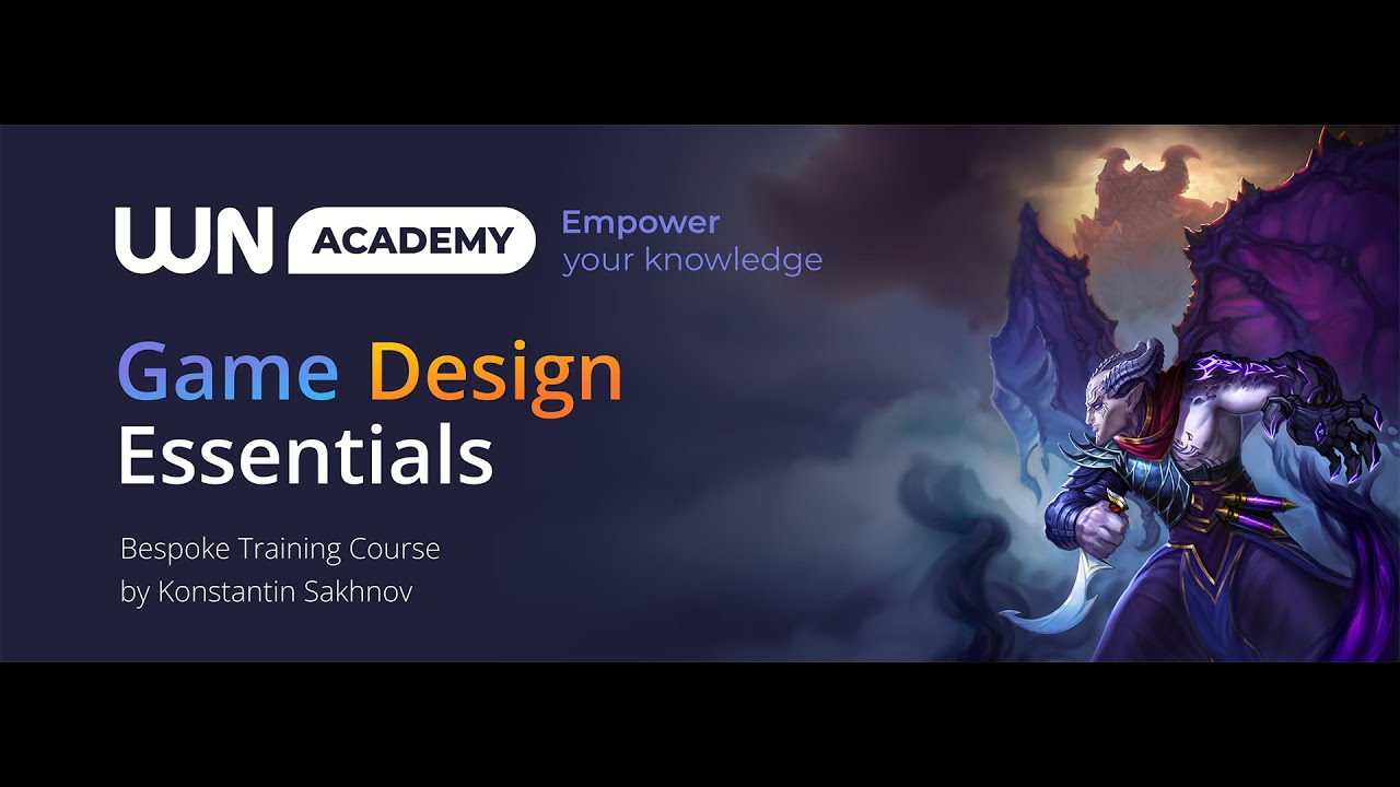 Анонс курса Основы геймдизайна на платформе WN Academy - YouTube