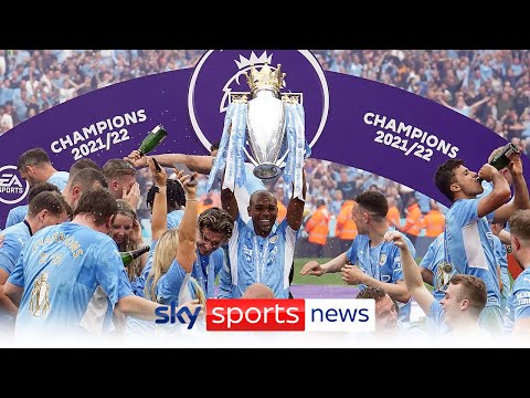 Manchester City lift the Premier League title for the sixth time