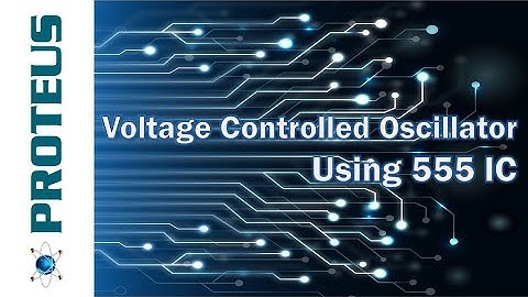Voltage Controlled Oscillator Circuit using 555 IC (Proteus)