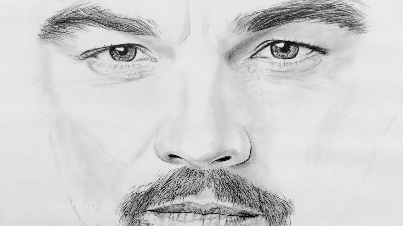 Drawing Leonardo Dicaprio Portrait Youtube