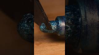 ASMR Glitter Pen vs Very Hot Knife Close-up Macro #satisfying #closeup #asmr #macro