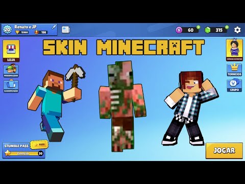 Skin do MINECRAFT no Stumble Guys - EXCLUSIVO - YouTube