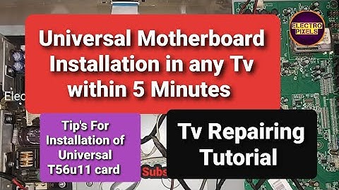 Universal Motherboard installation in LED TV in 5 Minutes|No Software & No Soldering needed|Repair