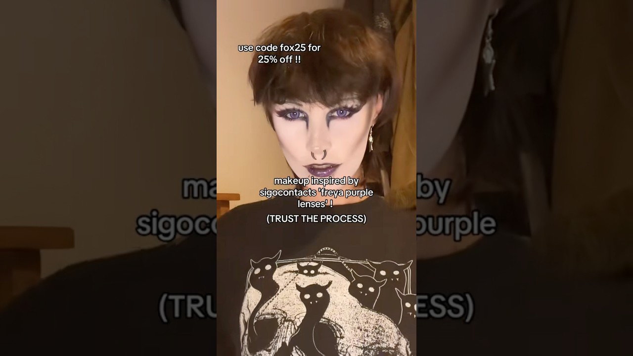 purple goth? #makeuptutorial #mua #makeupshorts #shorts #grwm #alternative #alternativemakeup