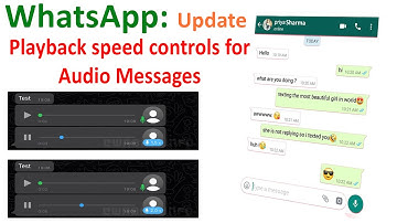 WhatsApp New Update: playback speed controls for audio messages | WhatsApp New Update Feature |