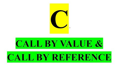 CS25C01 Call by Value and Call by Reference C programming in Tamil || pass by Reference in Tamil