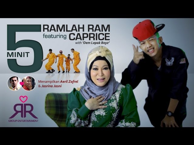 5:00 Minit by Ramlah Ram ft Caprice & Dem Lepak Boyz [OFFICIAL VIDEO] starring Aeril Zafrel class=