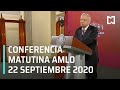 Conferencia matutina AMLO / 22 de septiembre 2020