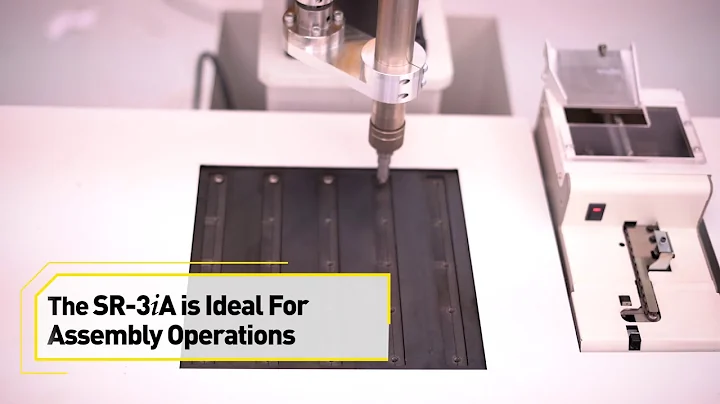 FANUC SR-3iA SCARA Robot performs a screw-driving operation