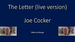Joe Cocker   The Letter   KARAOKE  (Mad Dogs and Englishmen version)
