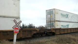 CN 5764 crossing Heatherdale road on The Reddit sub east of Winnipeg