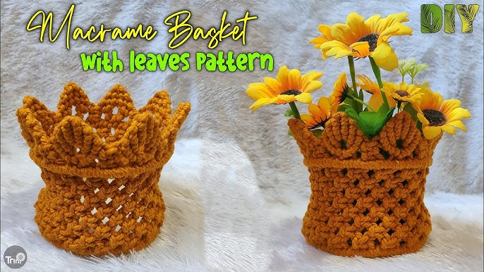 Macramé Flower Pot Basket DIY 