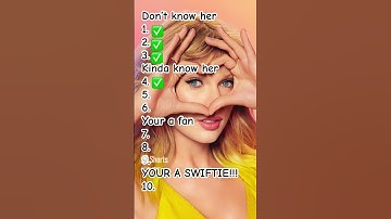 Thumbnail of How many Taylor swift songs do you know?? (Comment more vid ideas!) @TaylorSwift