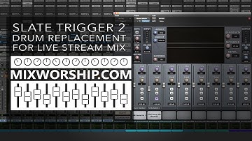 Slate Trigger 2 Drum Replacement for Live Stream Mixing Applications