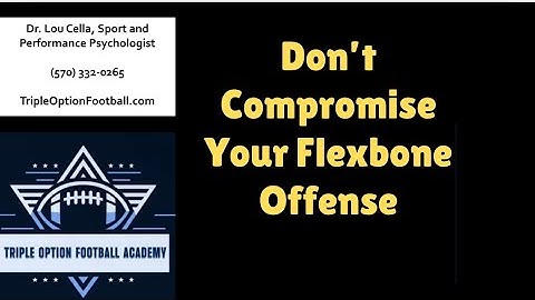 Don’t Compromise YOUR Offense #flexbone #tripleoption #airforce #zonedive