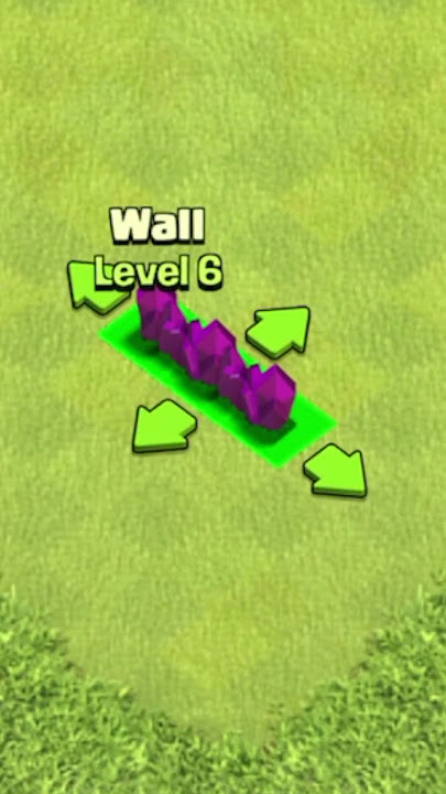 Upgrade Wall Level 1 to Max (Clash of Clans)