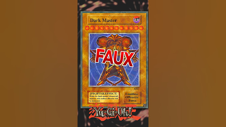 Comment RECONNAÎTRE une FAUSSE CARTE YU-GI-OH ?