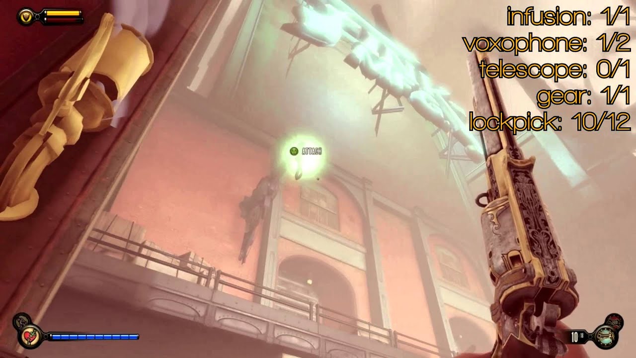 Voxophones Telescope Infusions Gear Lockpicks - Shanty Town - Bioshock Infinite Collectibles