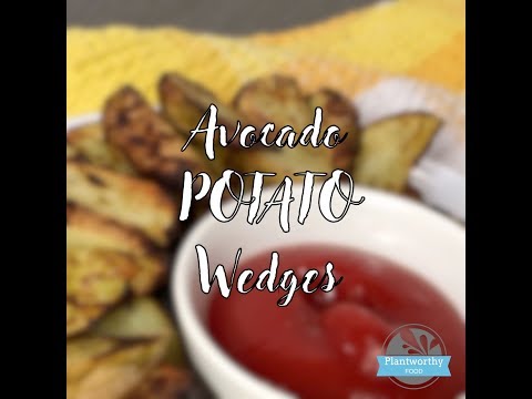 Potato Wedges Made With Avocado Rub