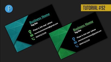 Visiting Card | Business Card Design In Pixellab App