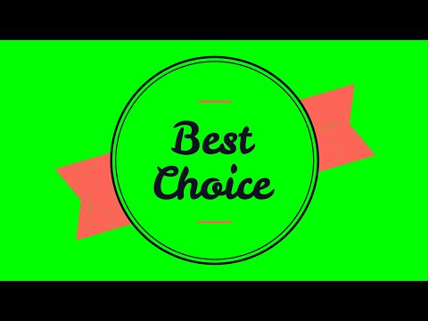 Best Choice Badge Elements Animated Green Screen | Animated Green Screen VFX Elements