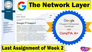 The Network Layer | The Bits and Bytes of Computer Networking | Week 2 Last Assignment Quiz Solved