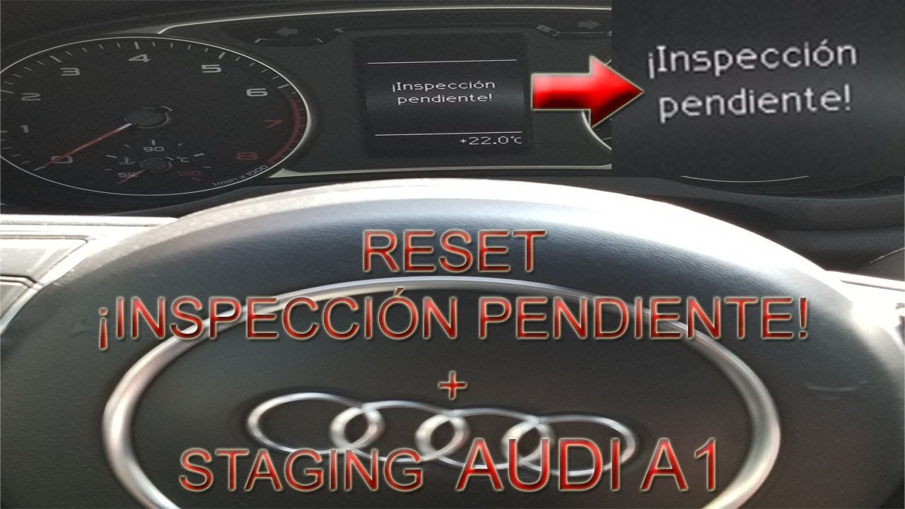 Audi A1 Reset Inspeccion Pendiente Staging Youtube