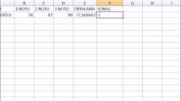 47 EĞER FONKSİYONU VE SINIF GEÇTİ KALDI ÖRNEĞİ