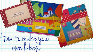 How to make your own label