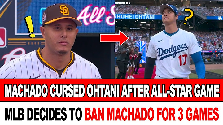 Machado’s Rude Action Toward Ohtani After All-Star Revealed! MLB Decides To Ban Machado For 3 Games