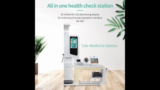 Sonka Telemeidcine Teleconsulation Health checkup Kiosk Health screening kiosk BLOOD PRESSURE CABIN
