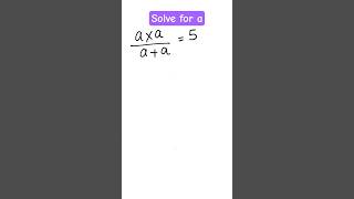 Find value of a #maths #mathematics #shorts #algebra #tricks #easymaths
