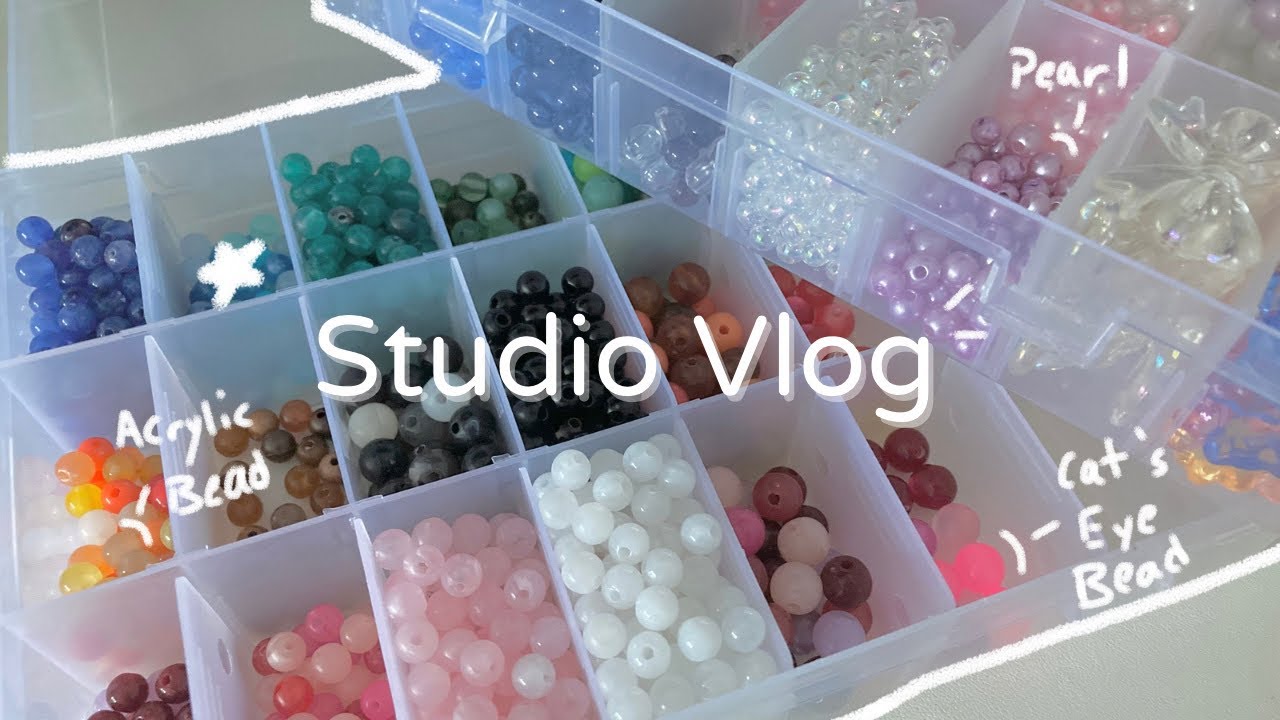 Studio Vlog #1 | Huge Aliexpress Haul & Organizing Beads ASMR