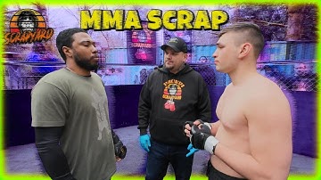 Klassieke MMA Scrap met een snelle finish!!