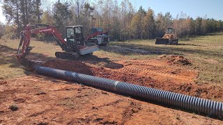 Cutting In A New Driveway And House Lot Pad