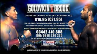 GOLOVKIN \ V / BROOK | SKY SPORTS BOX OFFICE | 2016